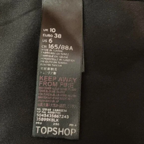 Black Topshop Velvet Lace Slip Dress - Picture 8 of 8